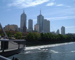 Melbourne City Skyline and the Yarra River