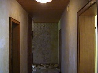 Hallway during renovations