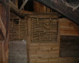 Sensbachtal - these are what the walls of a three hundred year old farm house are made of - twigs and mud! (our own genuine African Hut in Germany!)